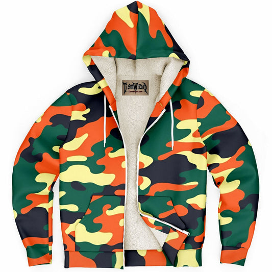 "Now you see me." Premium Microfleece Zipper Hoodie