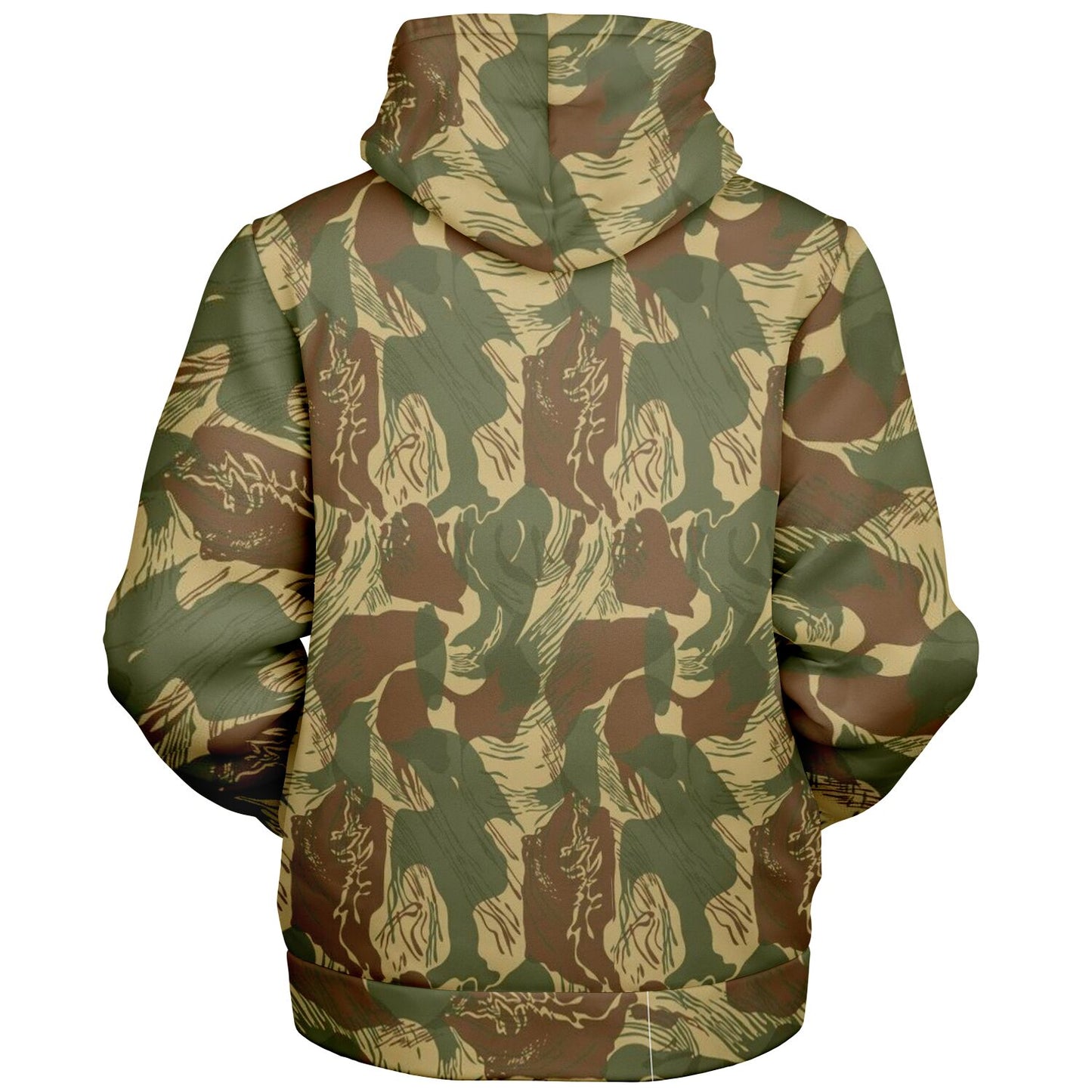 Rhodesian Brushstroke Premium Microfleece Zipper Hoodie