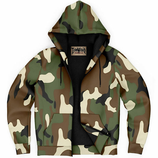High Desert Camo Premium Microfleece Zipper Hoodie