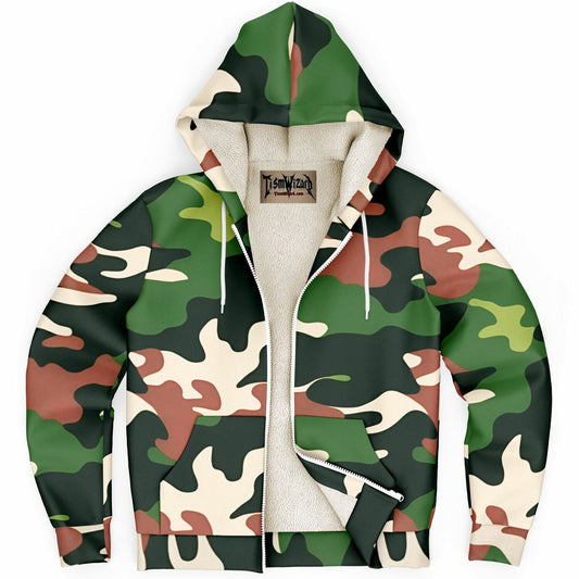 Tucson Camo Microfleece Zipper Hoodie